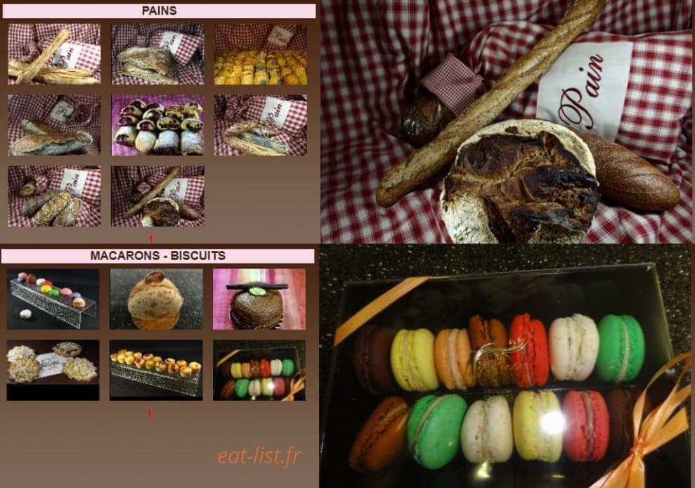 Carte et menu de Boulangerie Jean Noël Julien à Paris 9 — Pains, macarons et biscuits