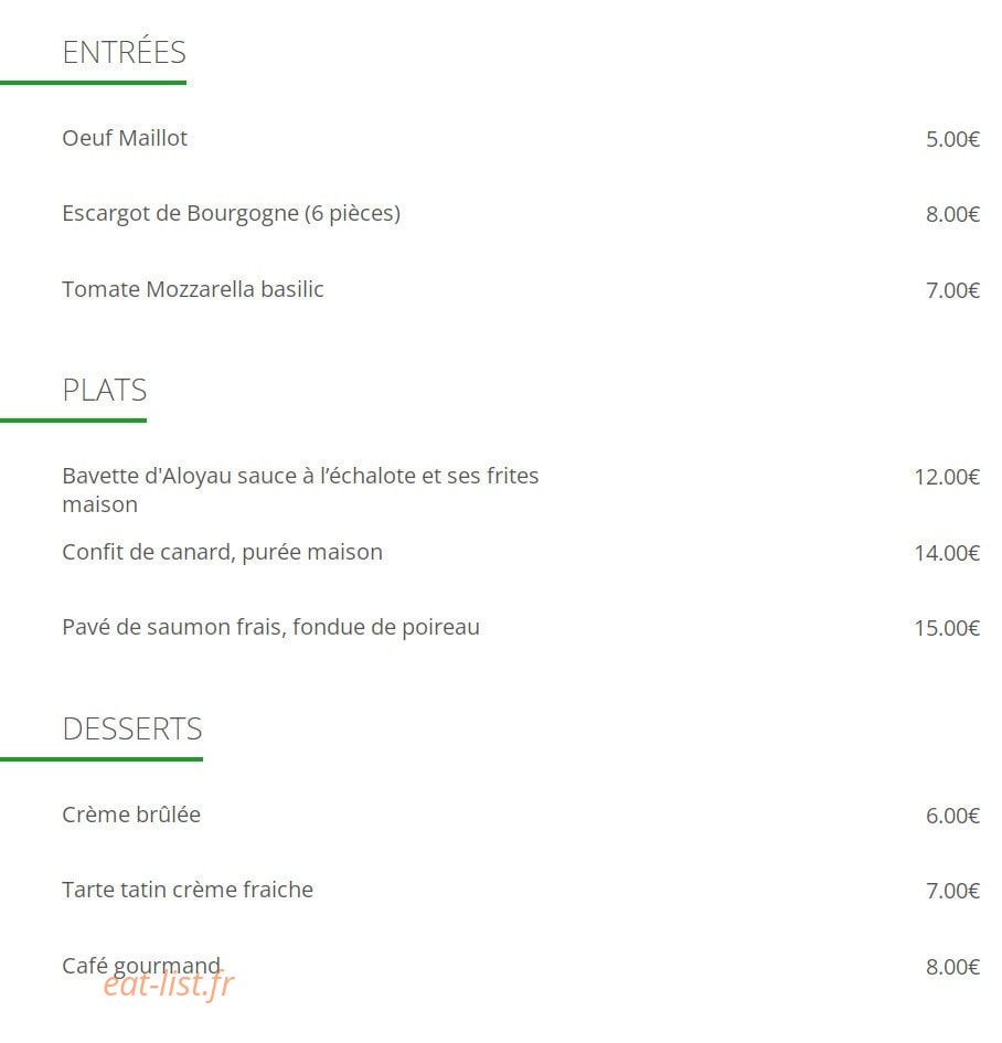 Brûlerie Caumartin — carte page 1