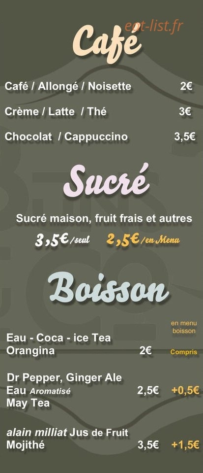 Buns & Co — carte page 2