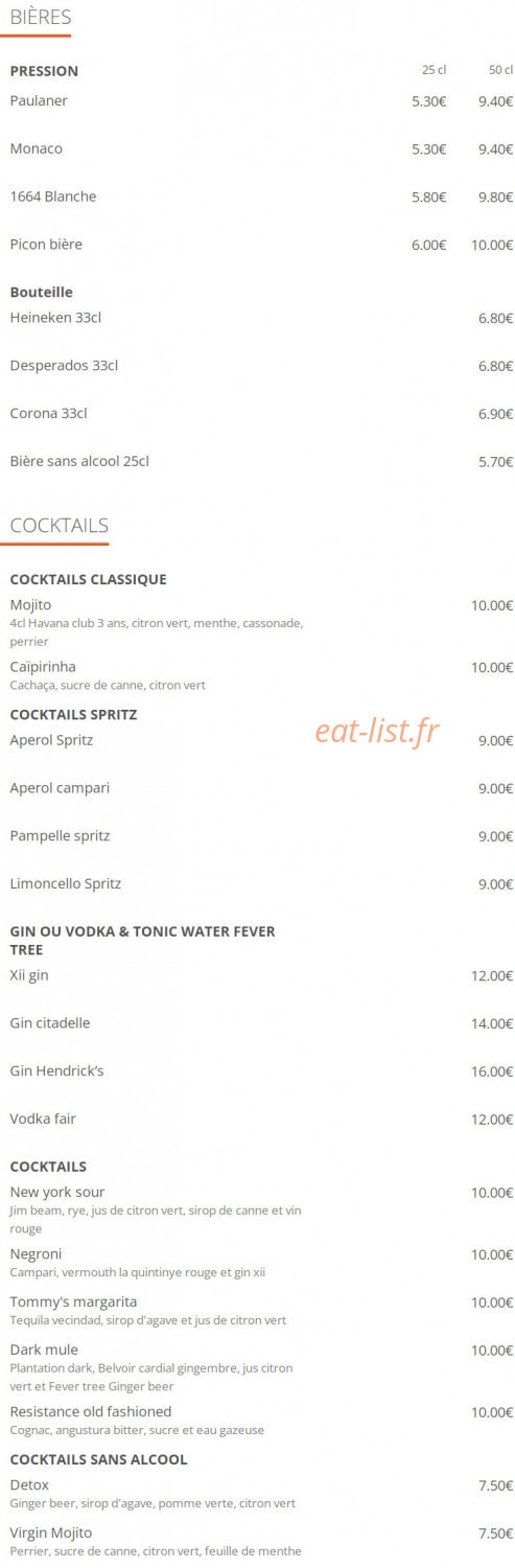 Cafe Du Mogador — carte page 4