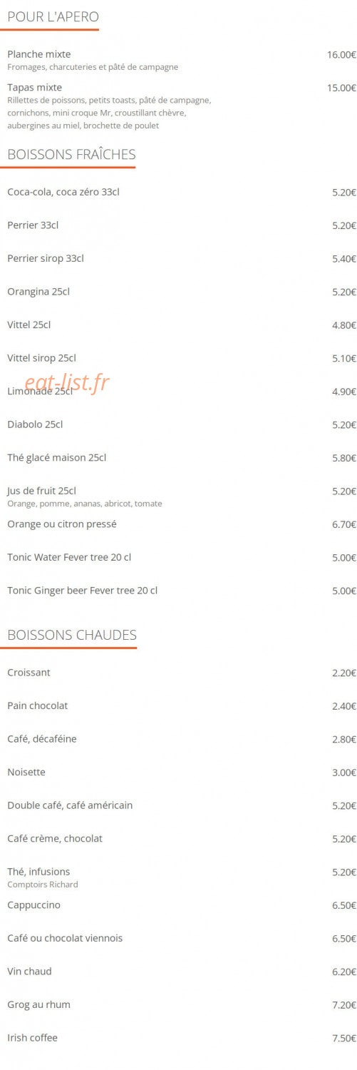 Cafe Du Mogador — carte page 5