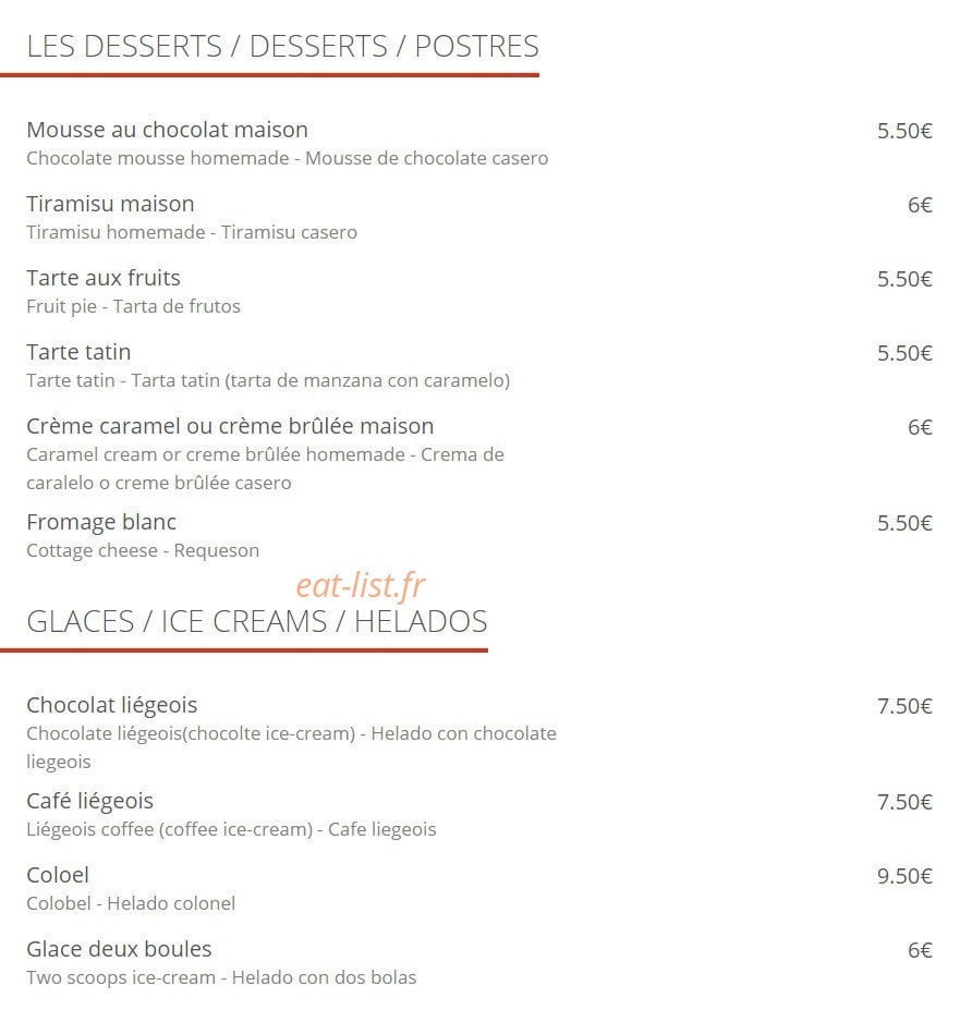 Café du théâtre — carte page 6