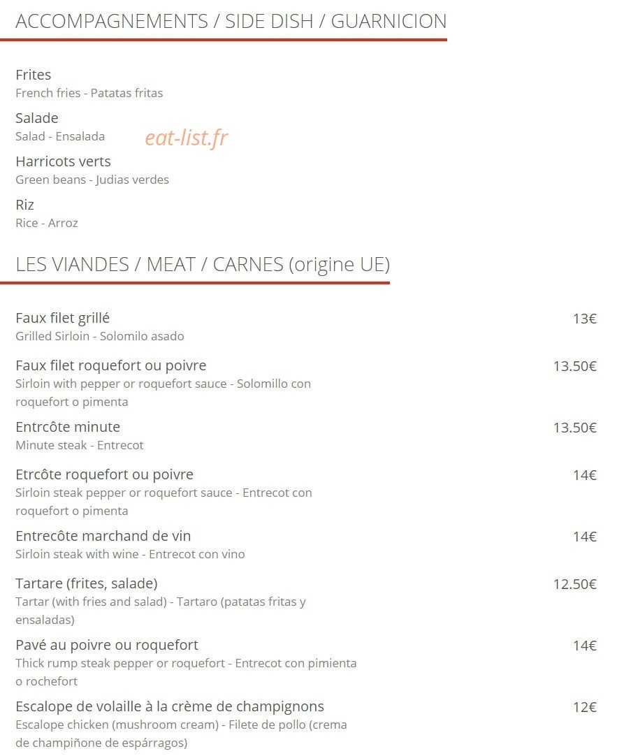 Café du théâtre — carte page 4