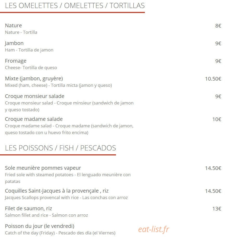 Café du théâtre — carte page 3