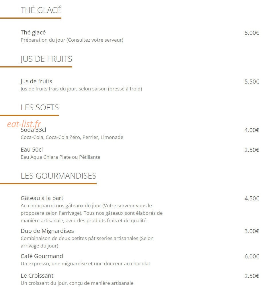 Café Rollin — carte page 5