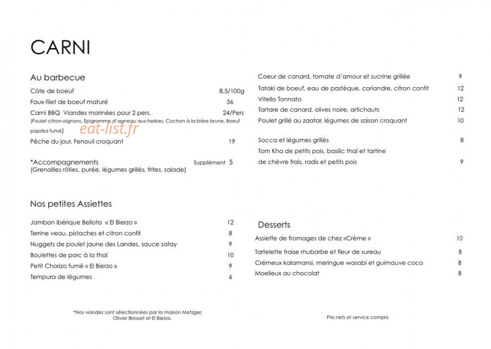 Carni — carte page 1