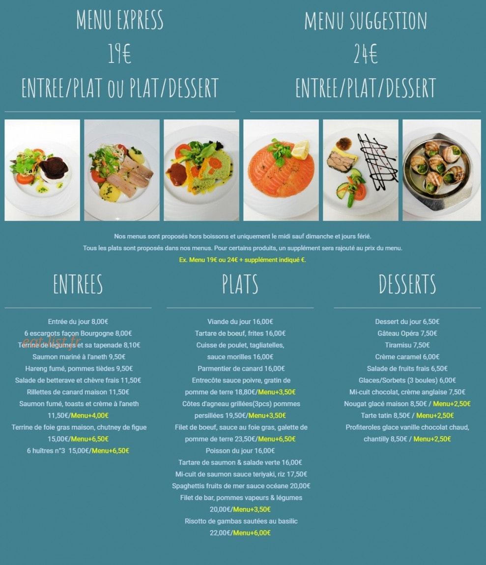 Chez Edouard — carte page 1