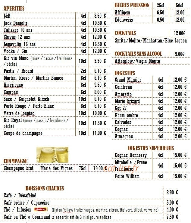 Chez Edouard — carte page 3