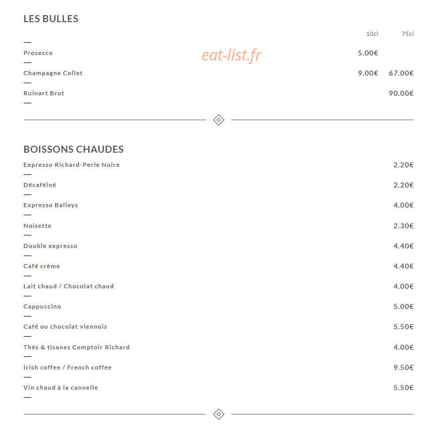 Chez Gustave — carte page 8