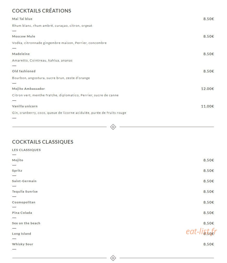 Chez Gustave — carte page 6