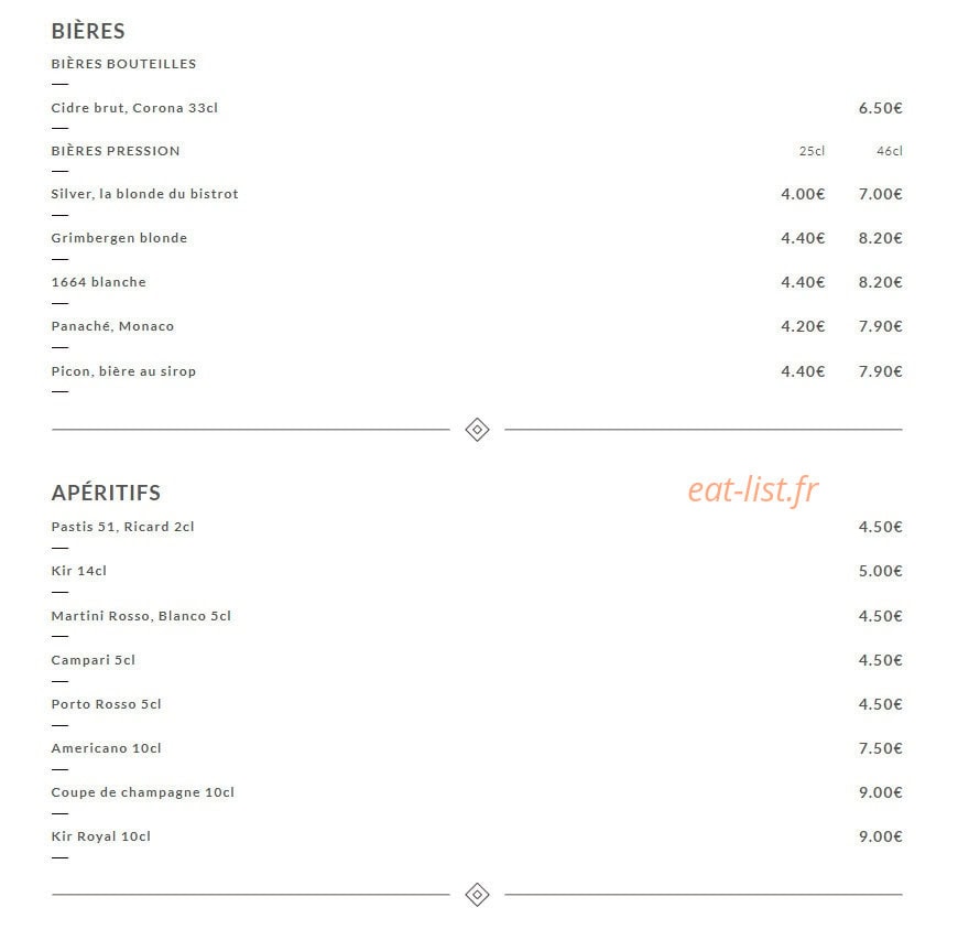 Chez Gustave — carte page 4