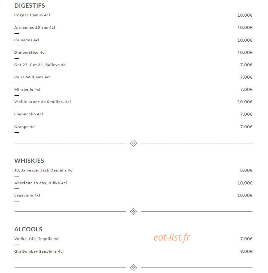 Chez Gustave — carte page 5