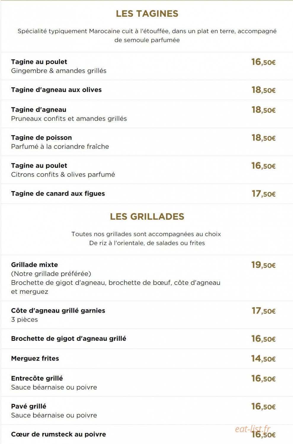 Chez Léon — carte page 3