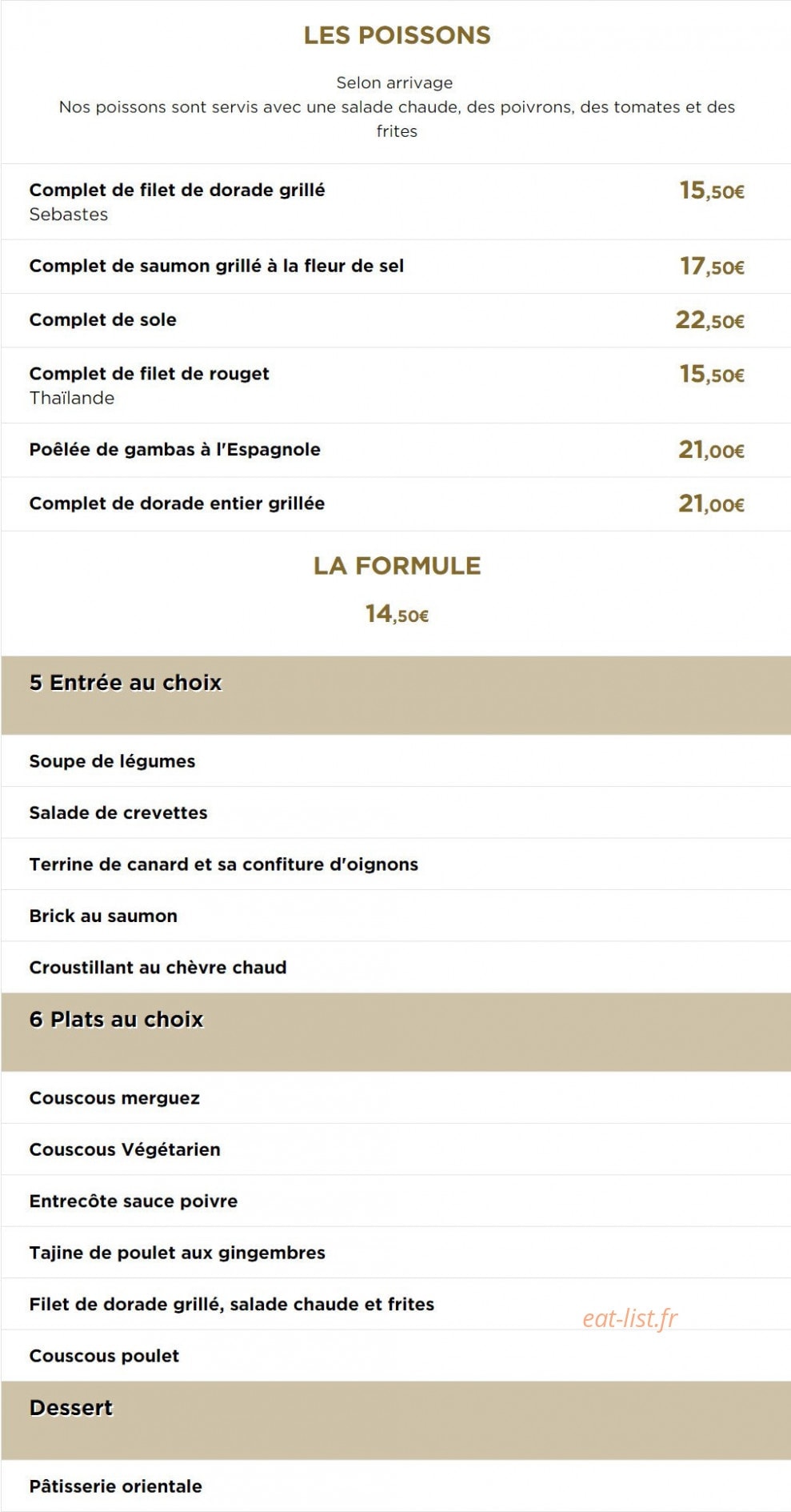 Chez Léon — carte page 4