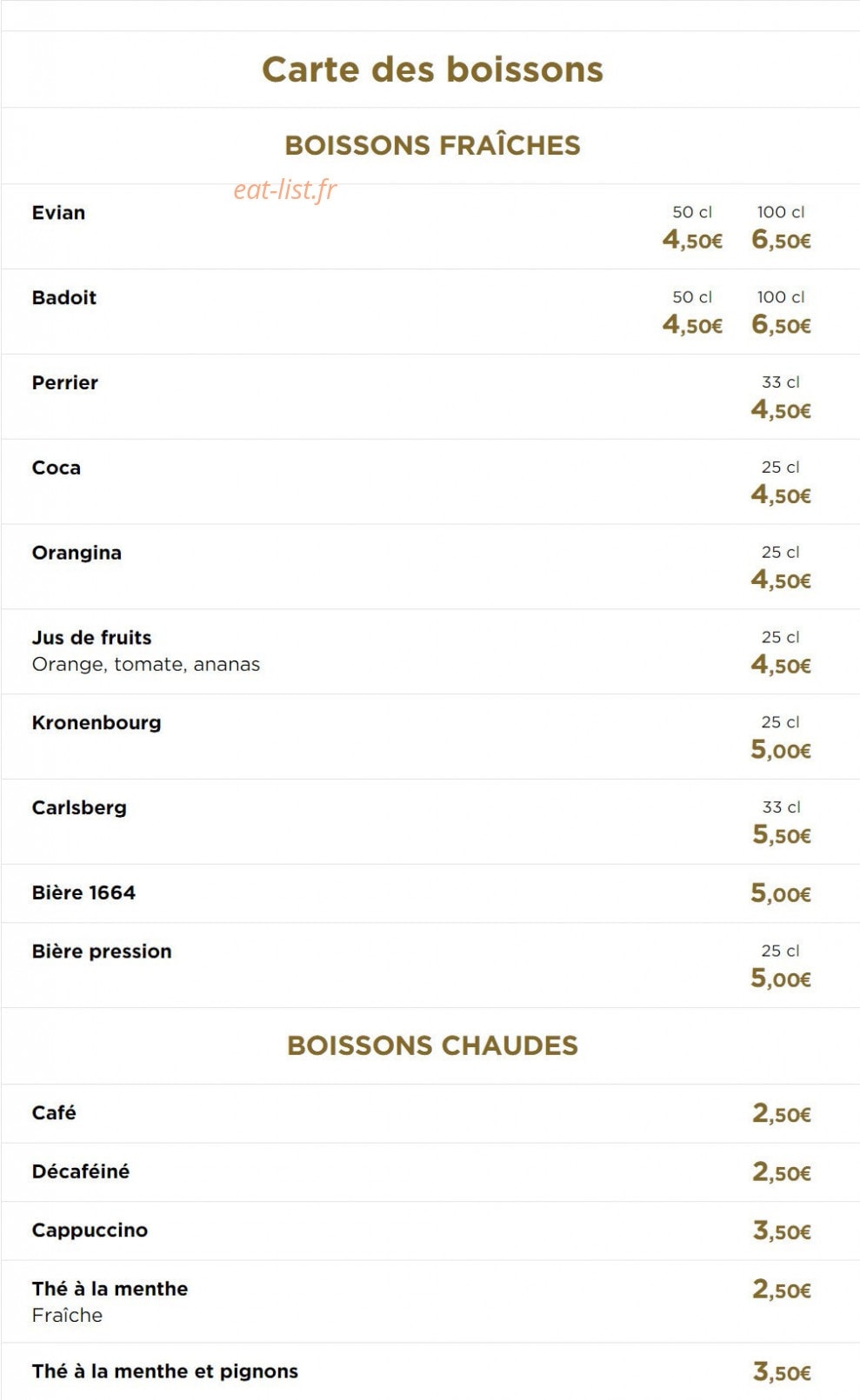 Chez Léon — carte page 5