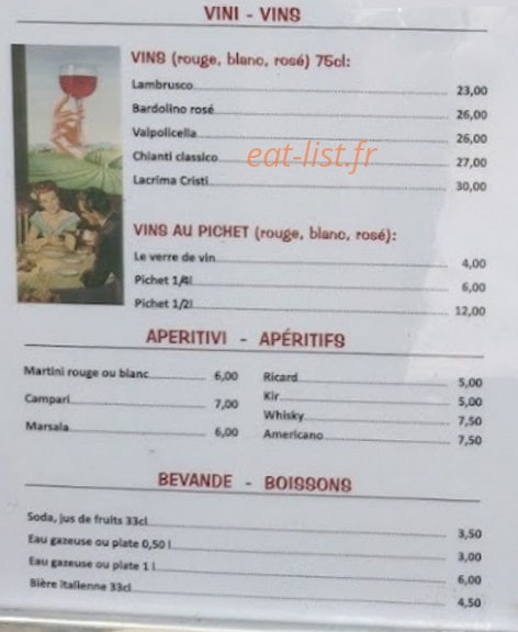 Chez Pino — carte page 4