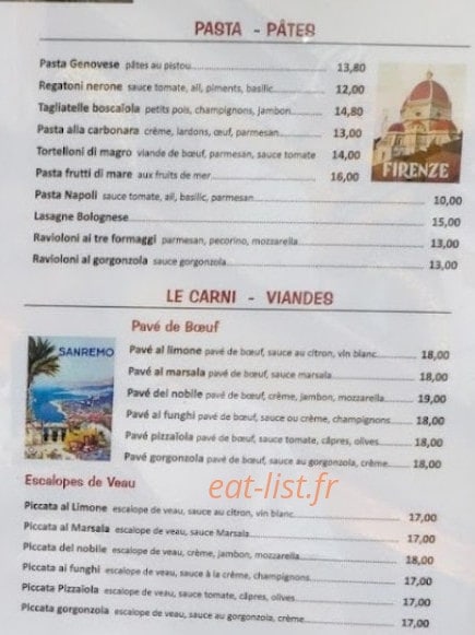 Chez Pino — carte page 2