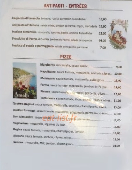 Chez Pino — carte page 1