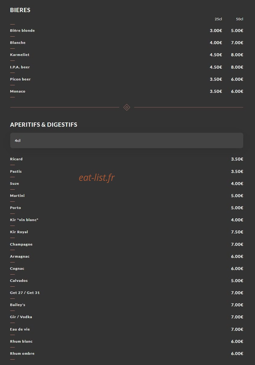 Chez Sab — carte page 6