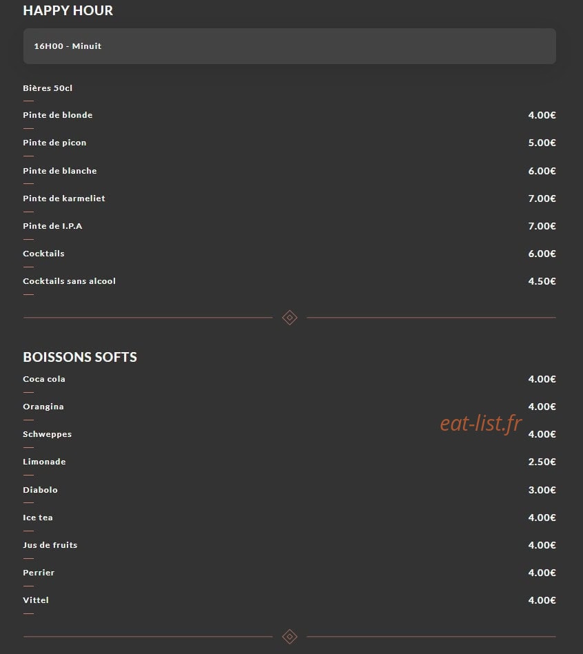 Chez Sab — carte page 5