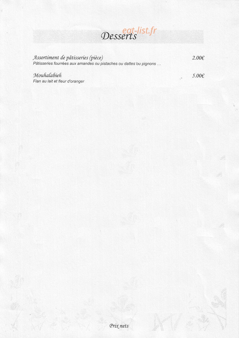 Chez Sofia — carte page 5