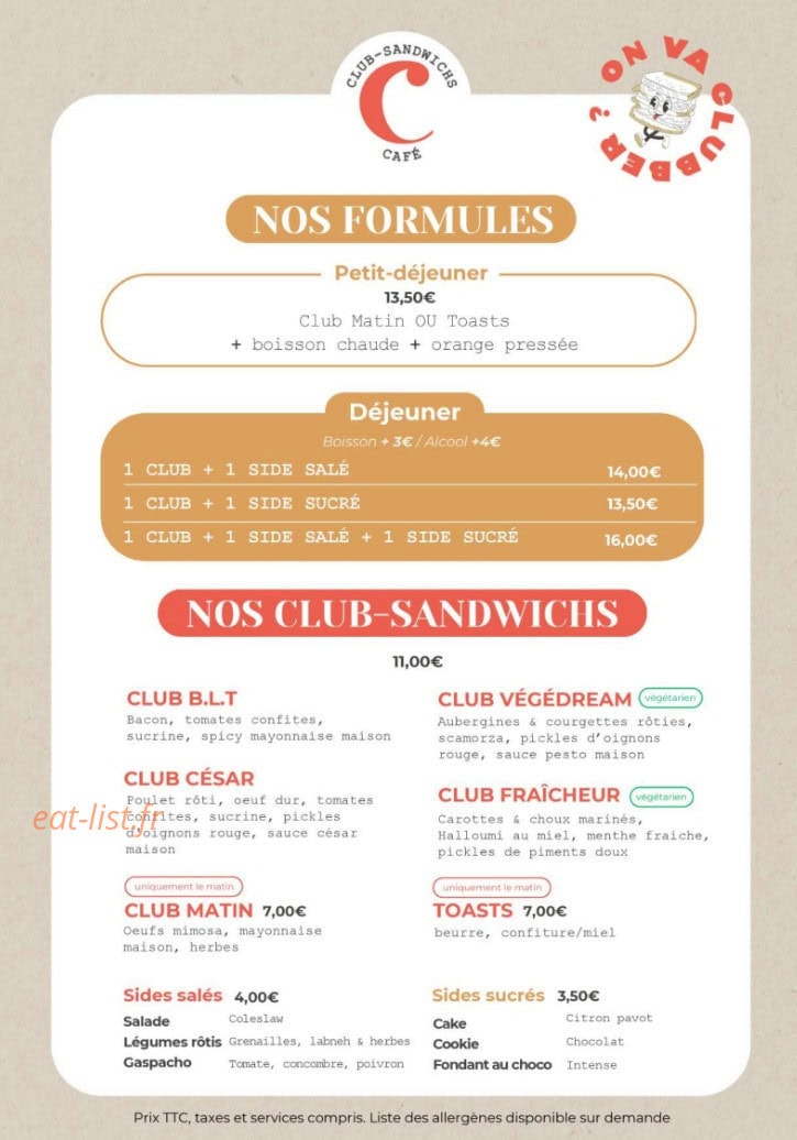 Clubber — carte page 1