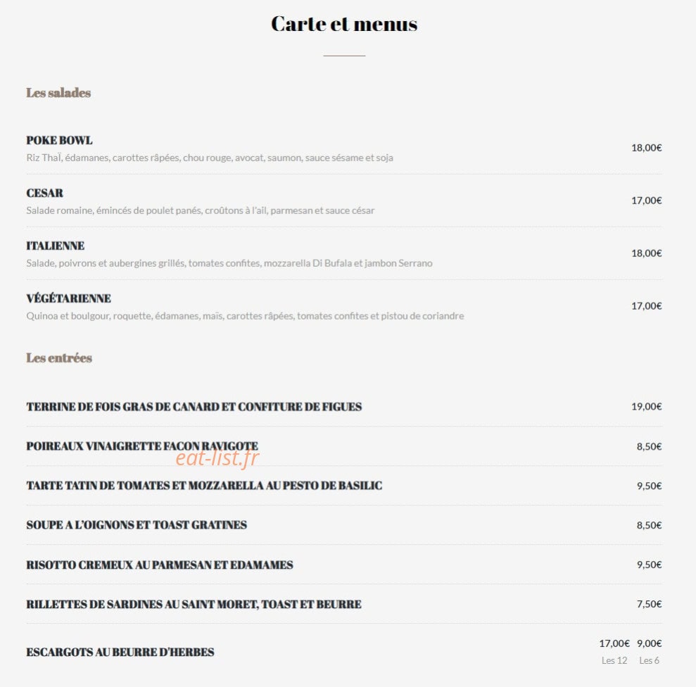 Corner Haussmann — carte page 1