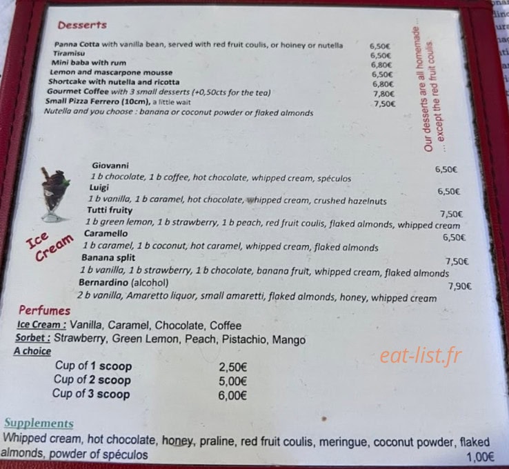 Da Giulia — carte page 2