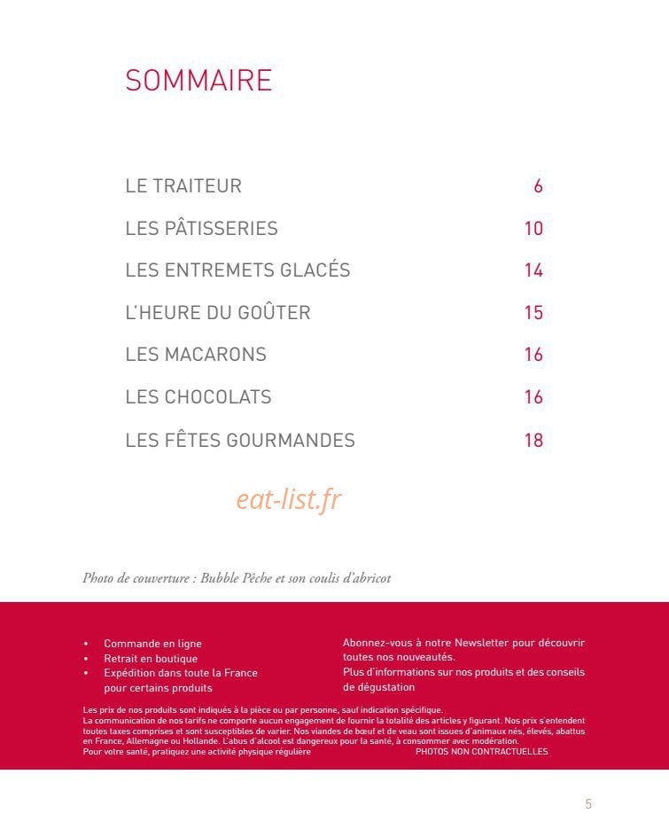 Dalloyau — carte page 2