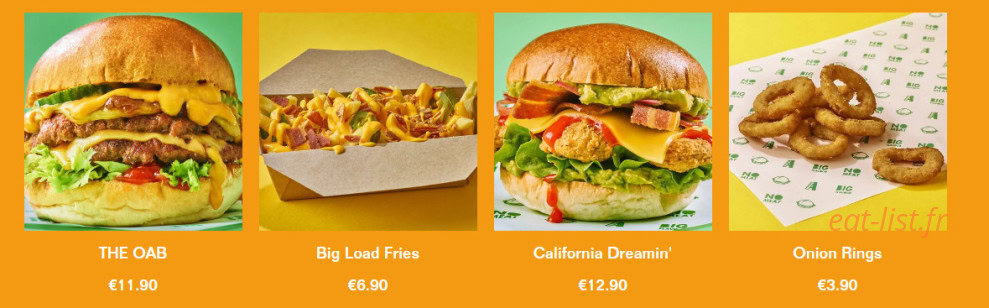 Dirty Vegan Burgers — carte page 1