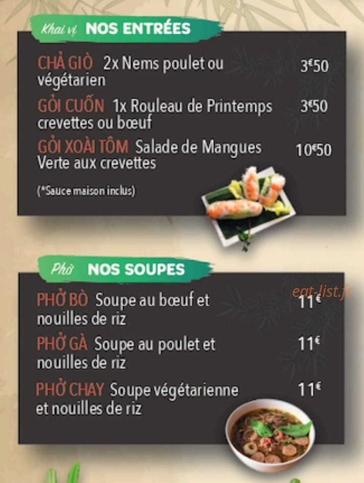 District 9 Cooking — carte page 1