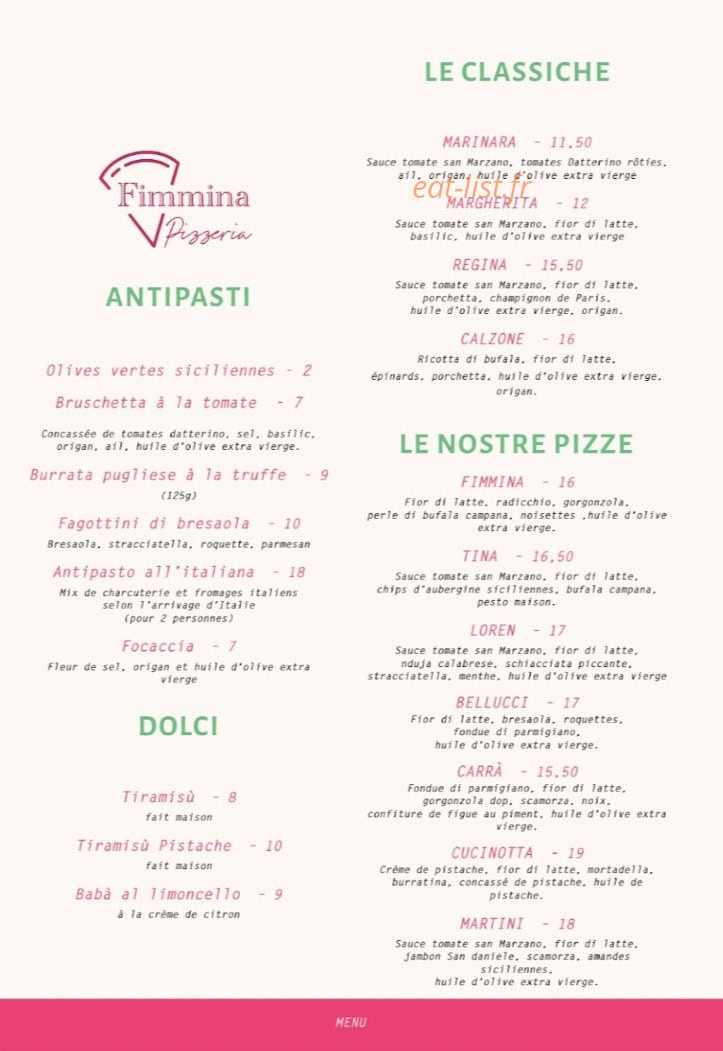 Fimmina — carte page 1