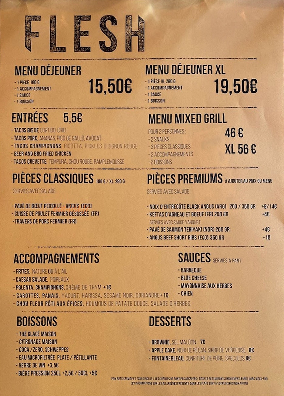 Flesh — carte page 1
