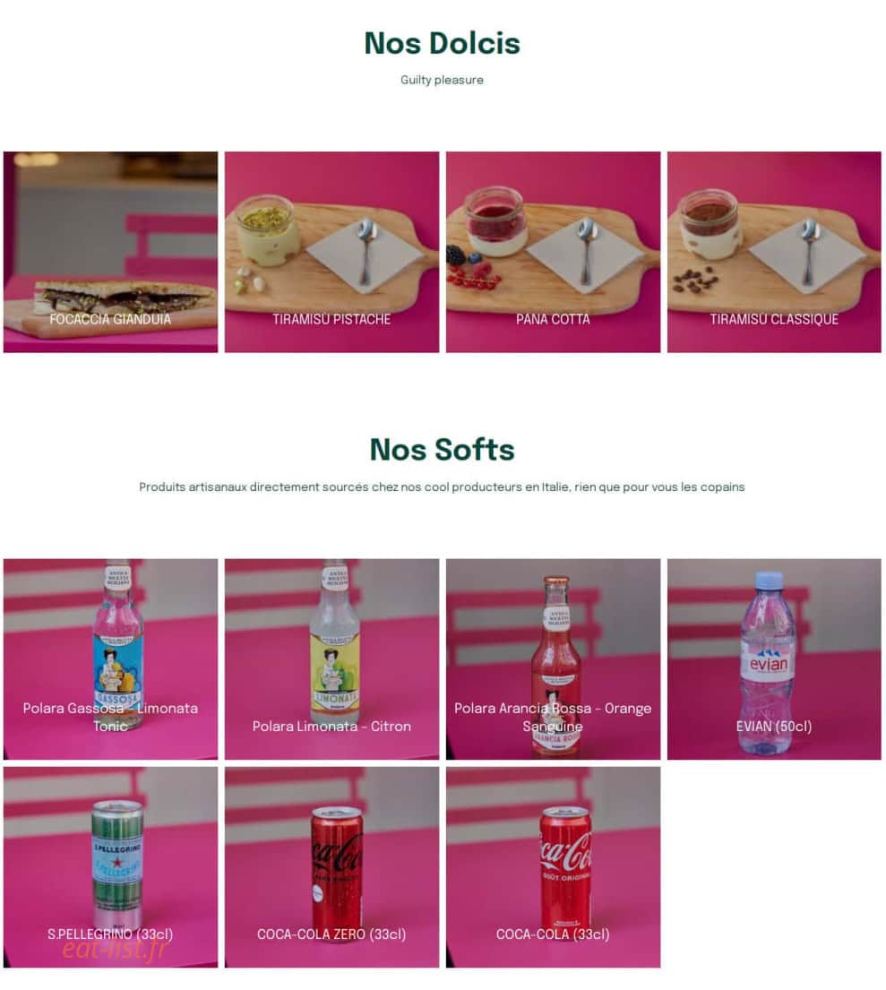 Focaccia Club — carte page 3
