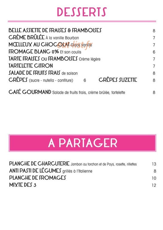 Folie's Café — carte page 4