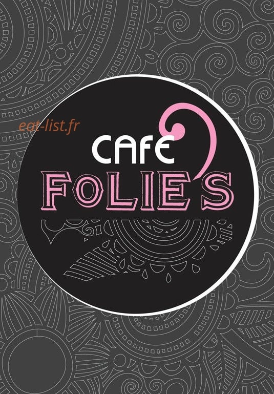 Folie's Café — carte page 1