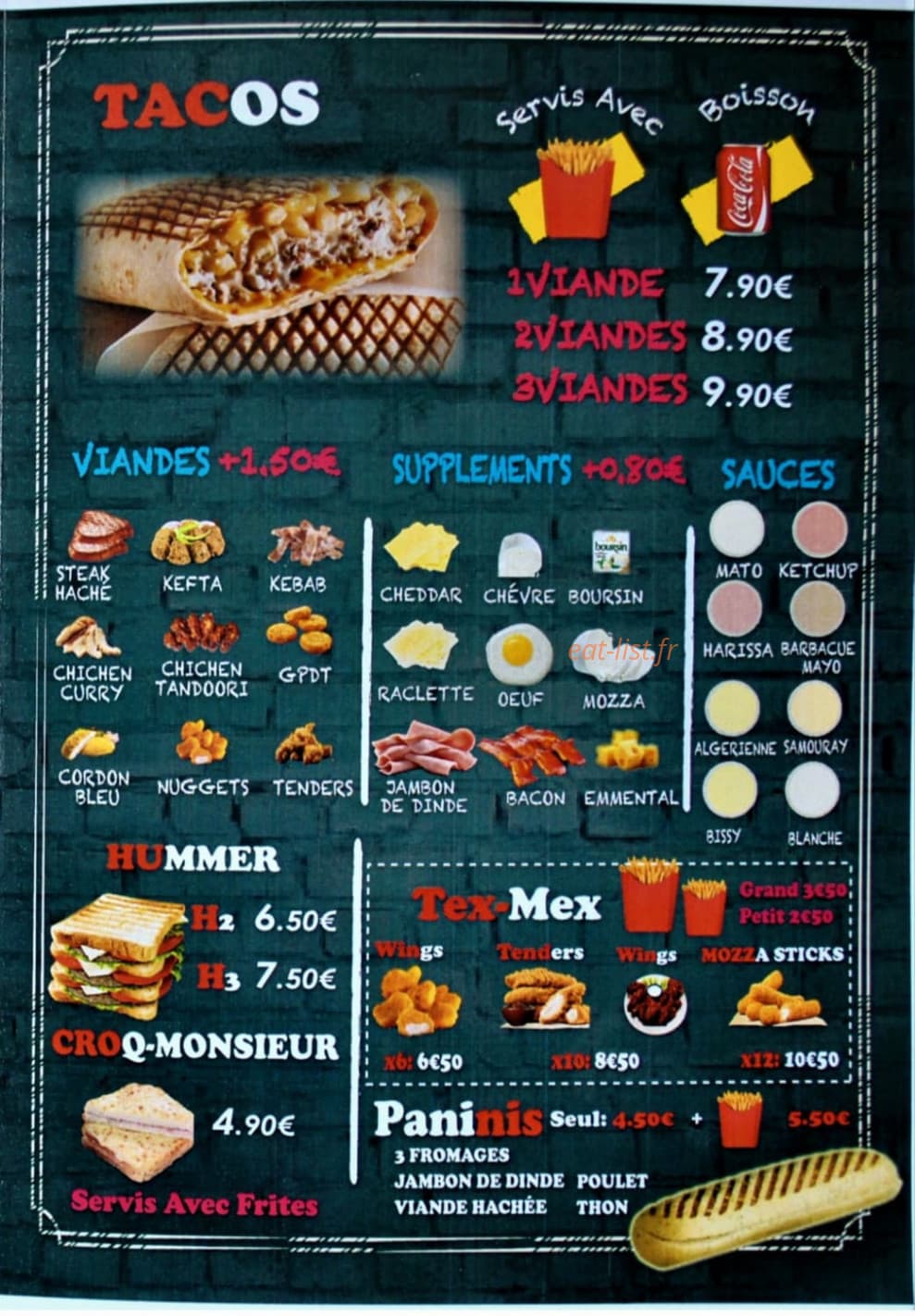 Fontaine Food — carte page 3