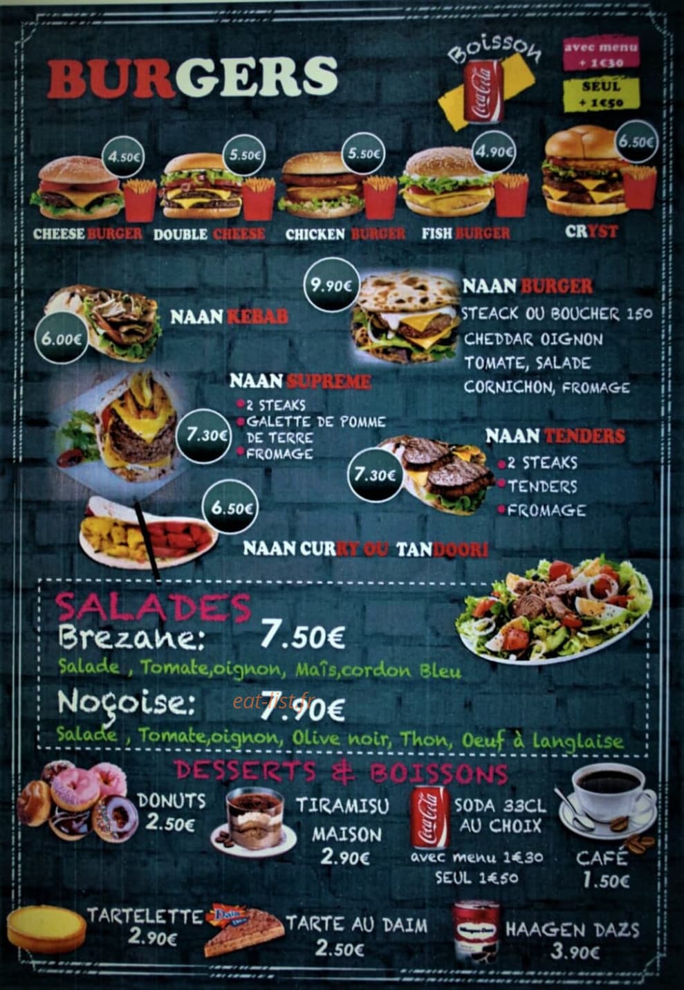 Fontaine Food — carte page 2