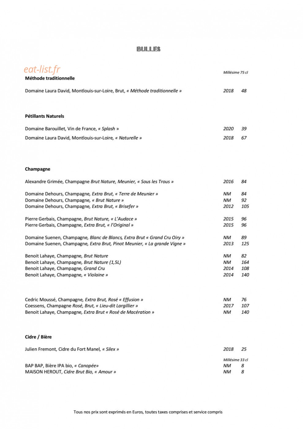 Frenchie Pigalle — carte page 5