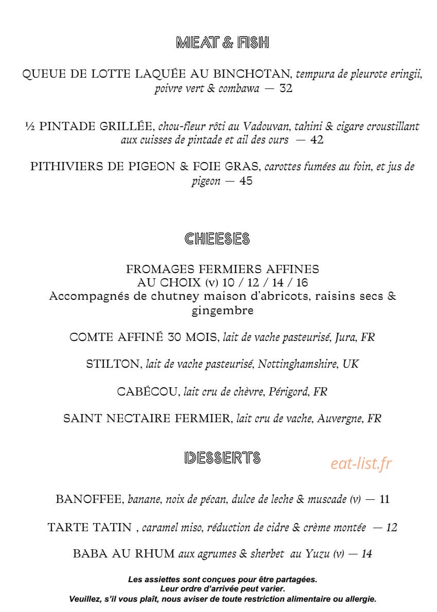 Frenchie Pigalle — carte page 4