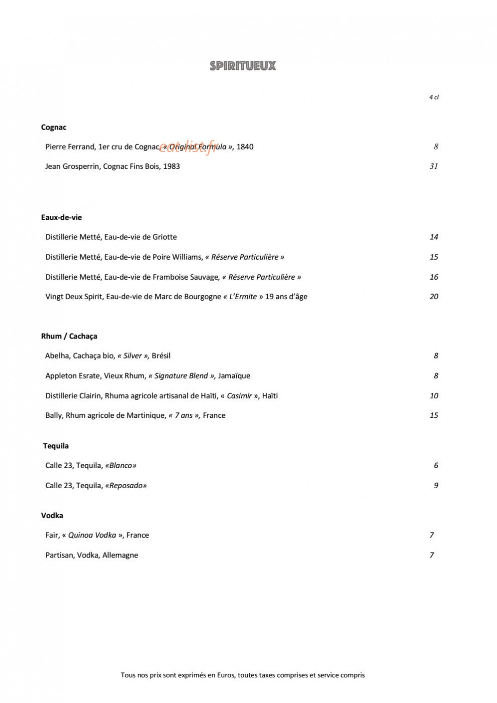 Frenchie Pigalle — carte page 11