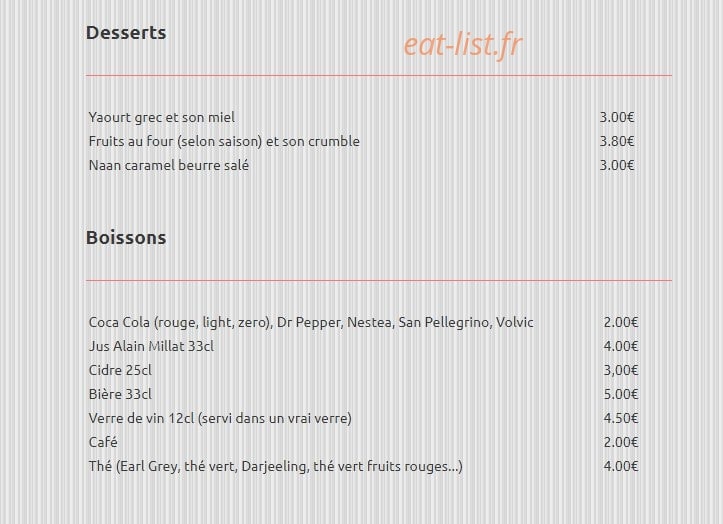 G by Gaspard — carte page 4