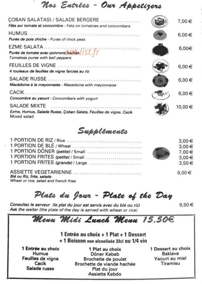 Galerie kebab — carte page 1