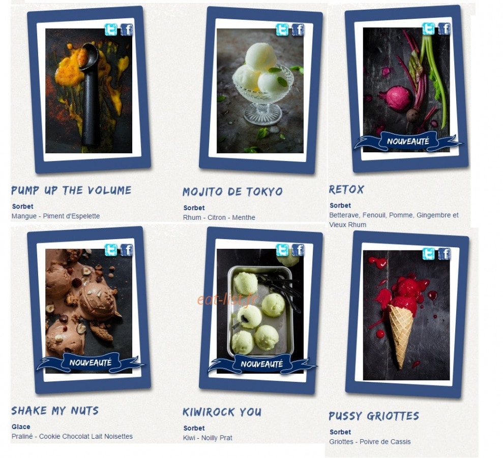 Glaces Glazed — carte page 3
