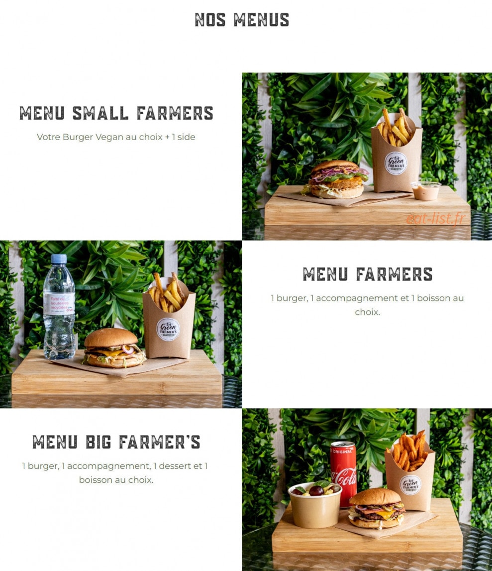 Green Farmer's — carte page 1