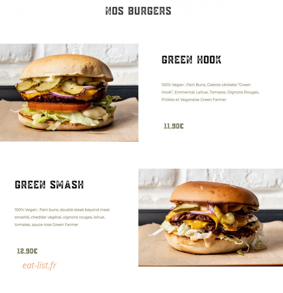 Green Farmer's — carte page 2