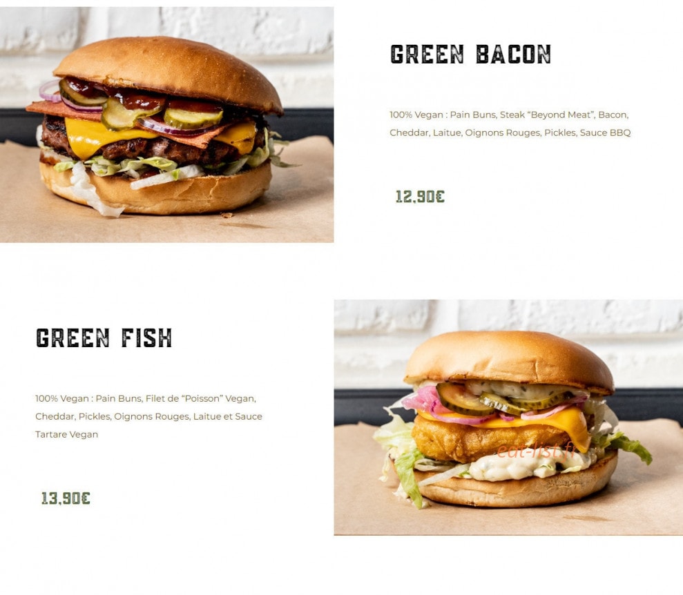 Green Farmer's — carte page 4