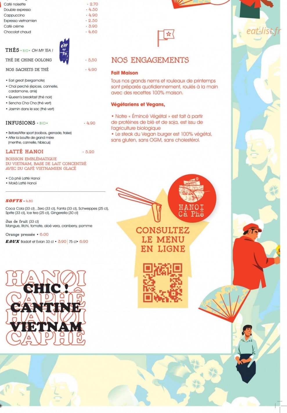 Hanoi Cà Phê — carte page 4