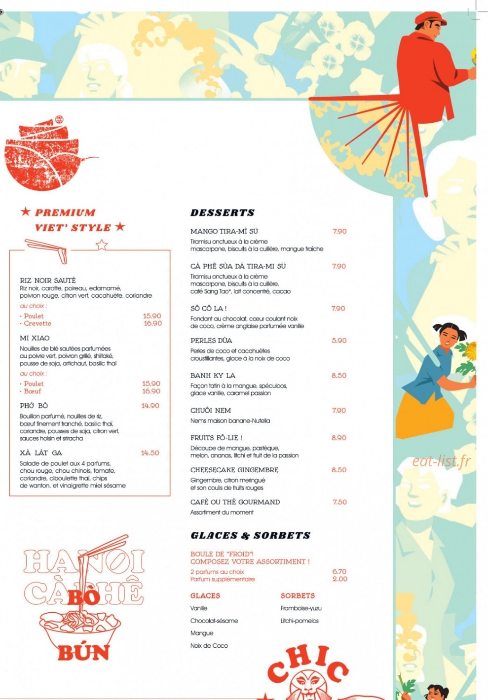 Hanoi Cà Phê — carte page 2