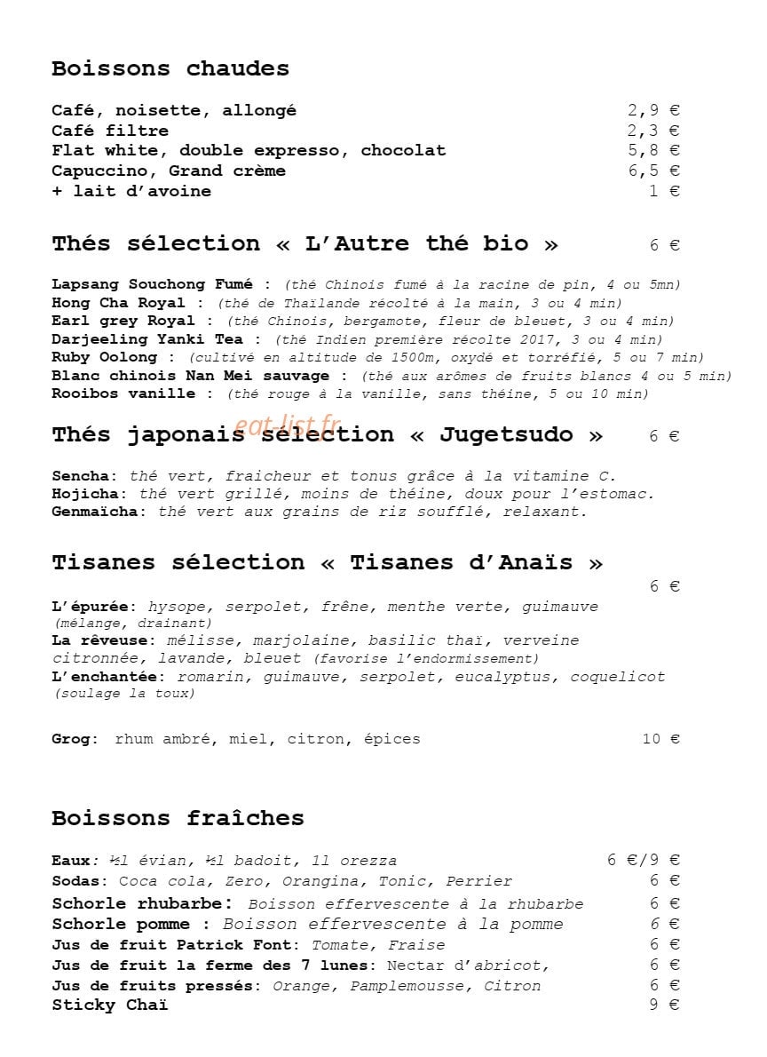 Hôtel Amour — carte page 6